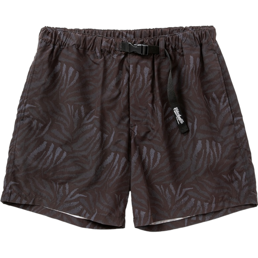 CALEE<BR>ANIMAL TYPE PATTERN EASY SHORTS(BLACK)