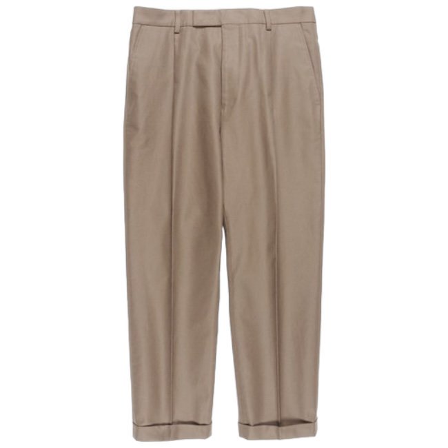 WACKOMARIA<BR>PLEATED TROUSERS(TYPE-1)(BEIGE)