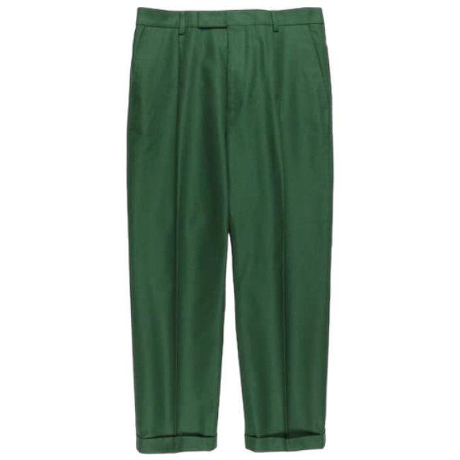 WACKOMARIA<BR>PLEATED TROUSERS(TYPE-1)(GREEN)