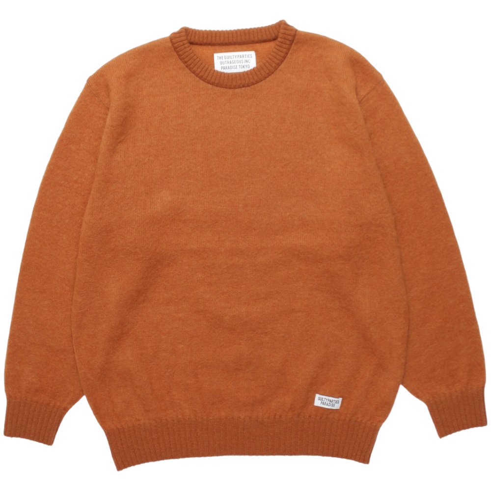 WACKOMARIA《ワコマリア》MOHAIR CREW NECK SWEATER(22FW-WMK-KN05) | 公式通販 |  BlackSheep【ブラックシープ】Official Online Store