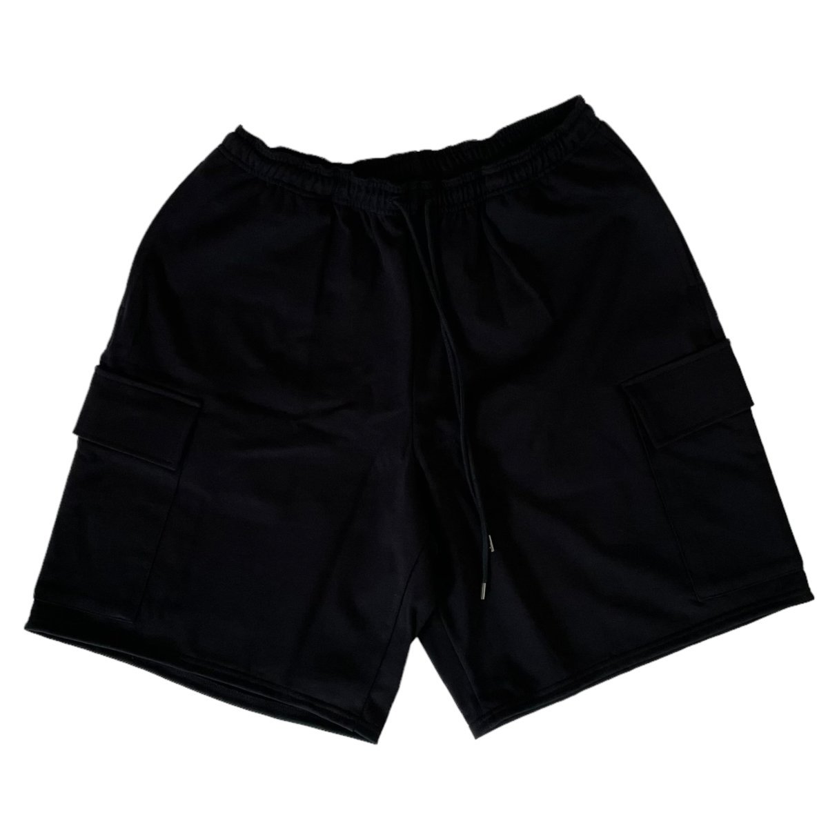 marka<BR>CARGO SHORTS - 20/1 RECYCLE SUVIN ORGANIC COTTON KNIT -(BLACK)