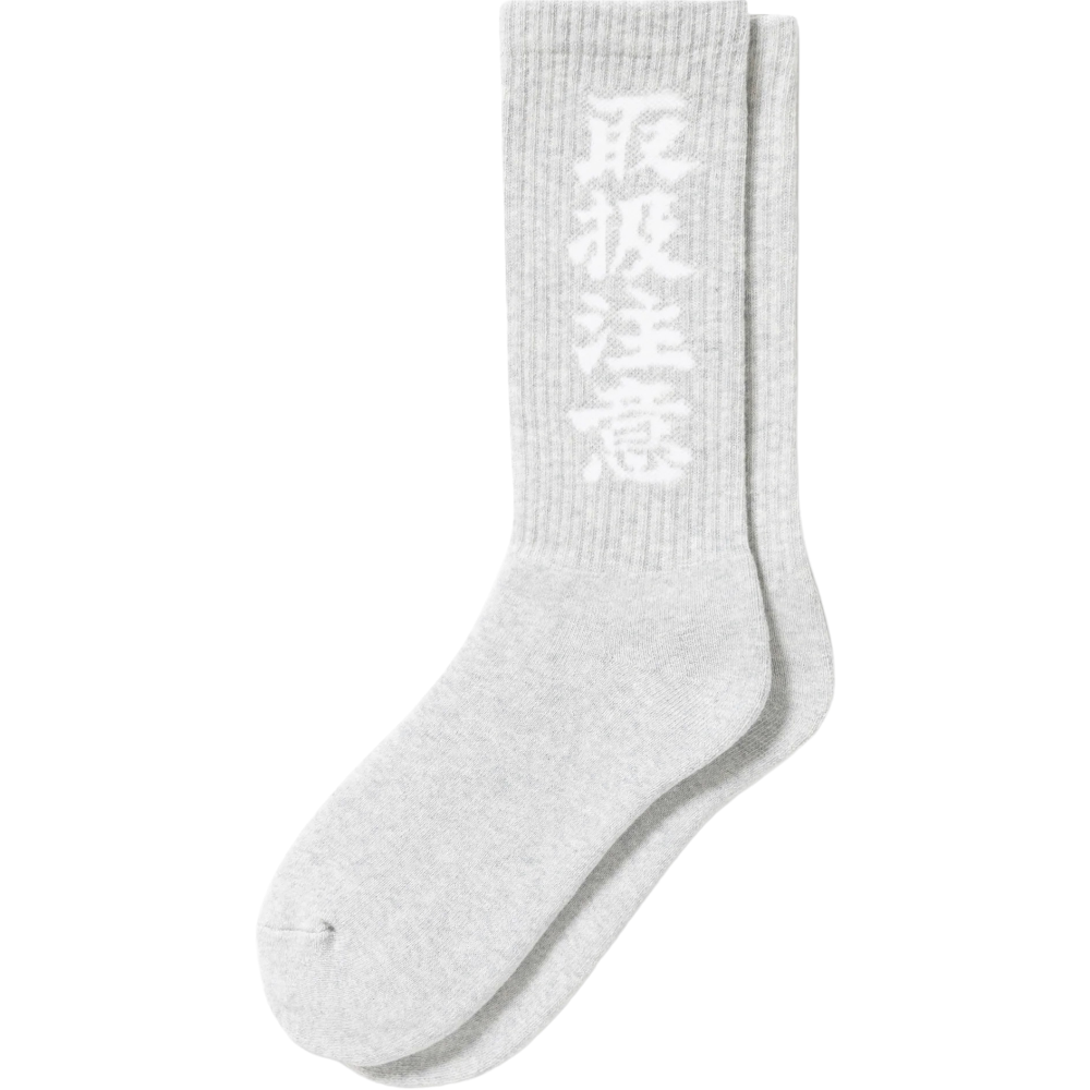 BlackEyePatch <BR>HANDLE WITH CARE SOCKS(GRAY)