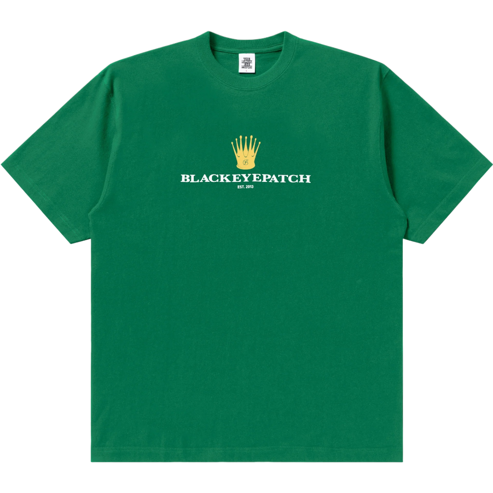 BlackEyePatch <BR>ROYAL CROWN LOGO TEE(GREEN)
