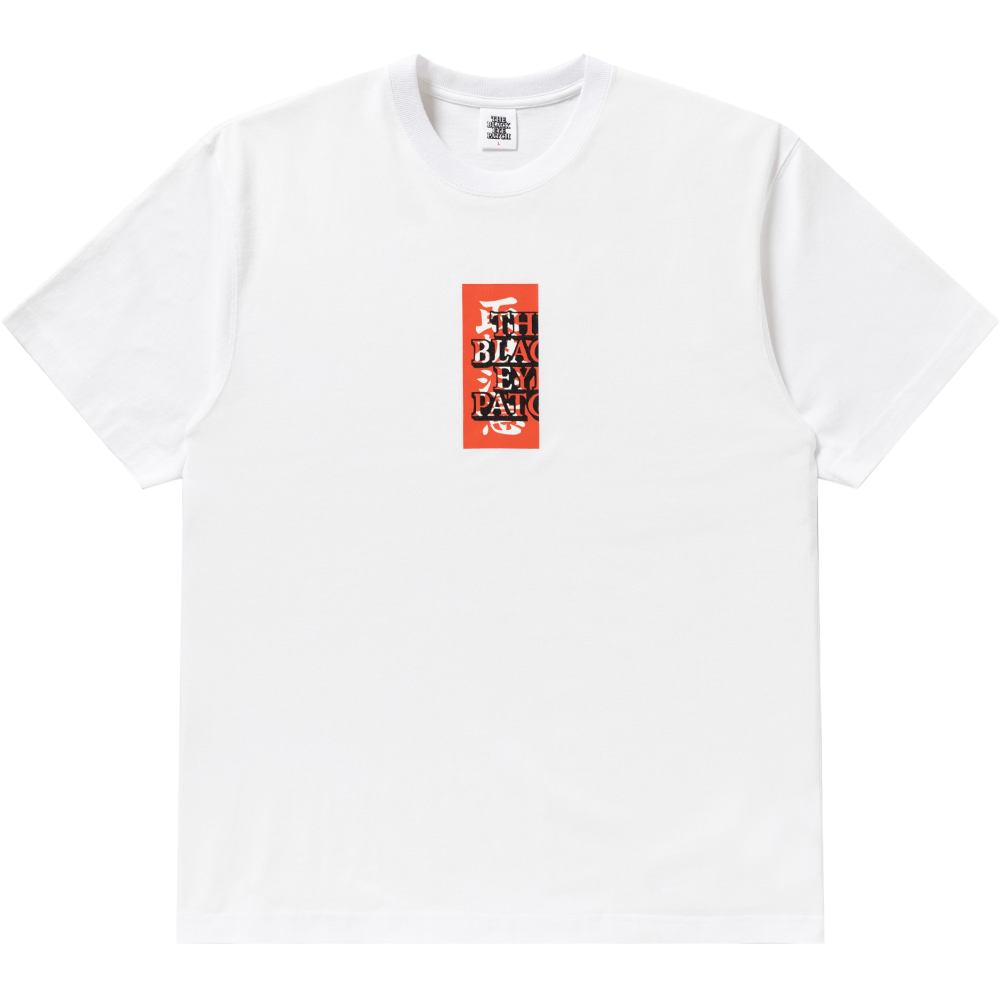 BlackEyePatch <BR>HANDLE WITH CARE TEE(WHITE)