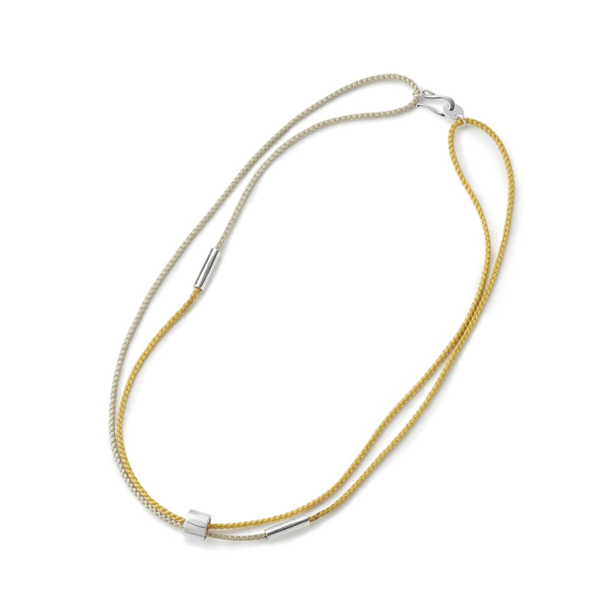 GARNI <BR>Bi-Color Cord Necklace(Yellow)