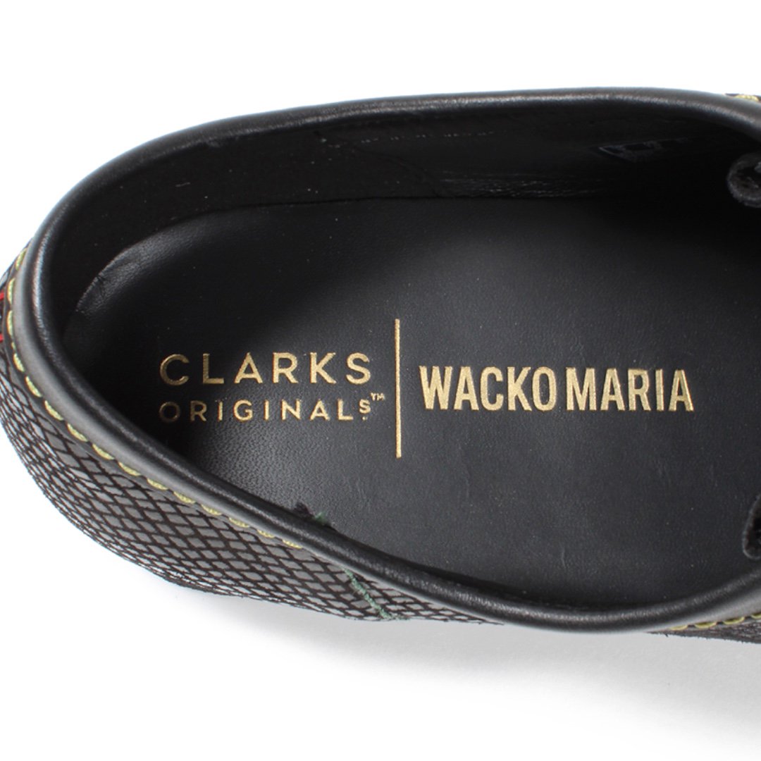 WACKO MARIA Clarks ワラビー UK8.5 snake