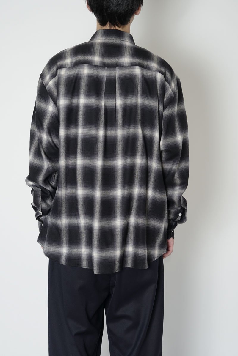 UNIVERSAL PRODUCTS OMBRE CHECK SHIRT - シャツ