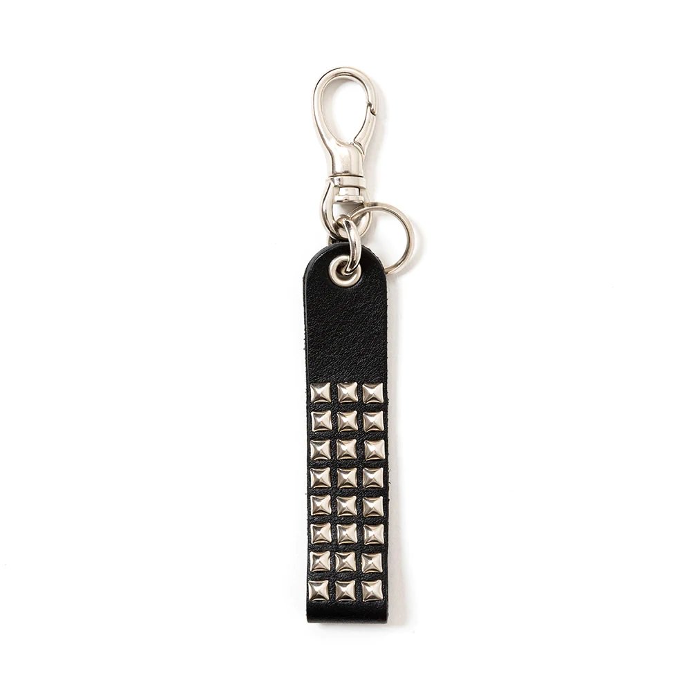 CALEE<BR>STUDS LEATHER ASSORT KEY RING -TYPE �(D)