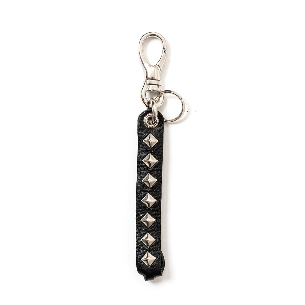 CALEE<BR>STUDS LEATHER ASSORT KEY RING -TYPE �(B)