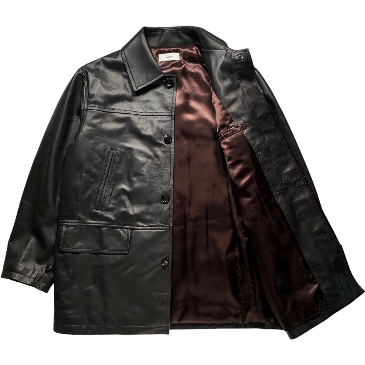 marka《マーカ》LEATHER PUFFED CAR COAT - LAMB LEATHER -(M23C-06CO01C) | 公式通販 |  BlackSheep【ブラックシープ】Official Online Store