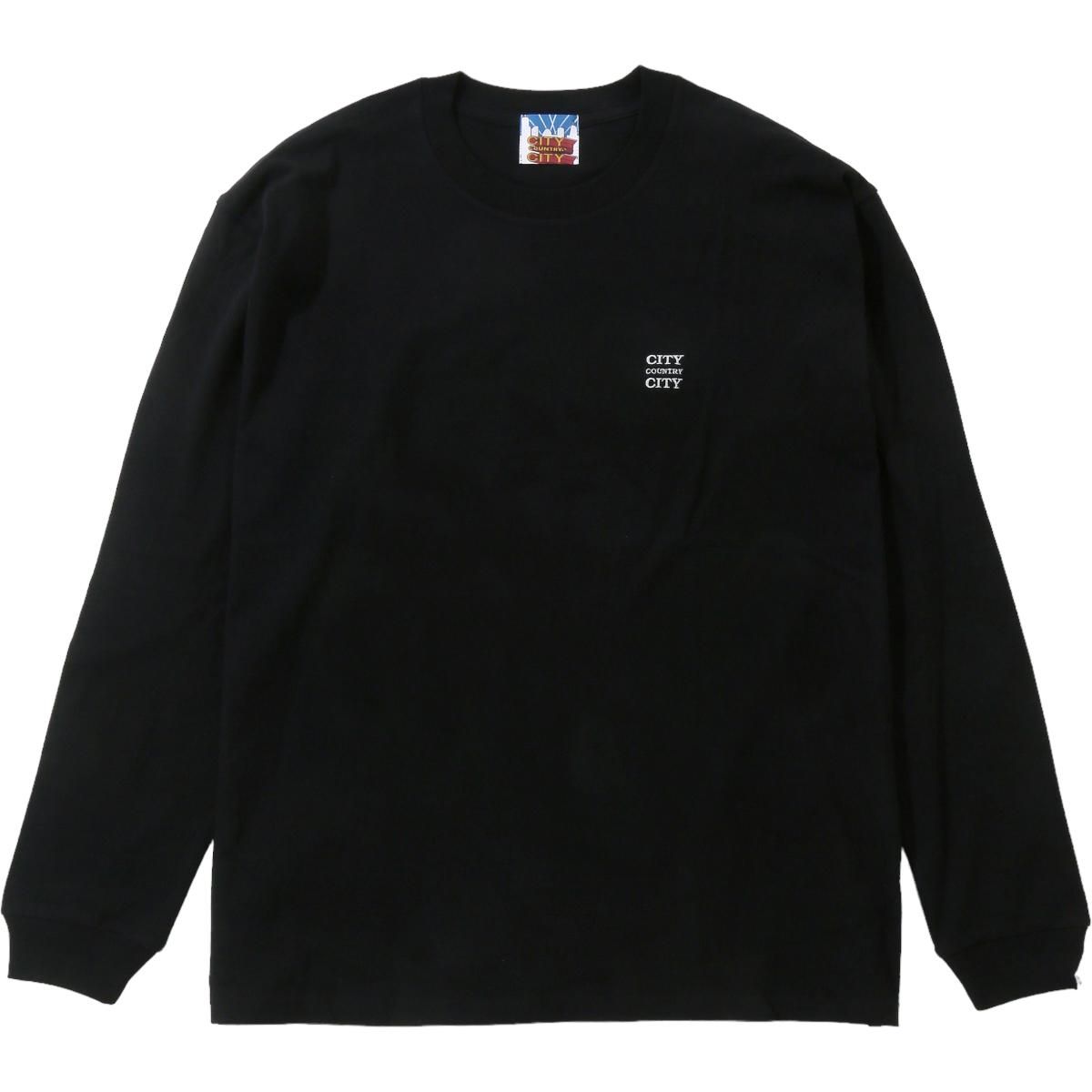 CITY COUNTRY CITY CCC Tシャツ ロンT ブラック Lサイズ CITY COUNTRY CITY （シティーカントリーシティー） / COTTON L