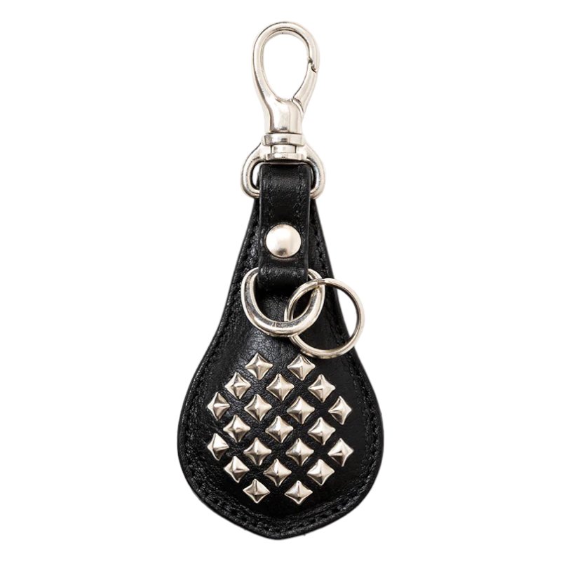 CALEE<BR>STUDS LEATHER ASSORT KEY RING TYPE II A