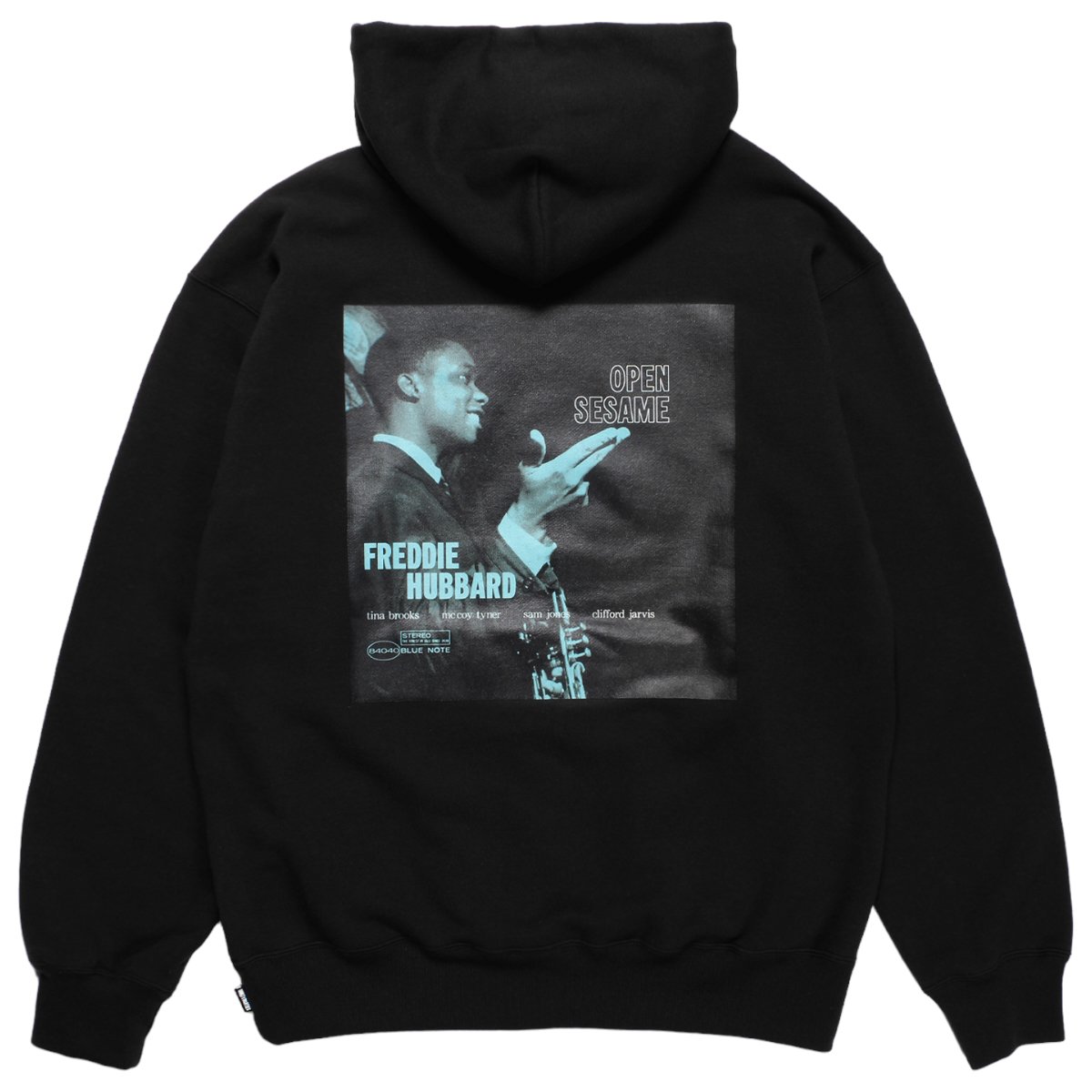 WACKOMARIA<BR>BLUE NOTE / MIDDLE WEIGHT PULLOVER HOODED SWEATSHIRT(TYPE-3)(BLACK)
