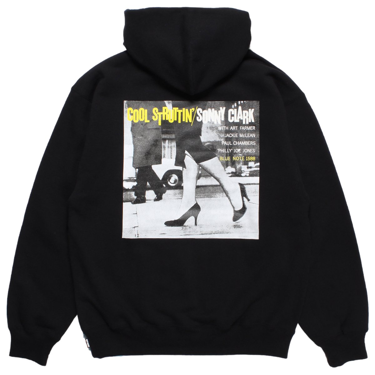 WACKOMARIA<BR>BLUE NOTE / MIDDLE WEIGHT PULLOVER HOODED SWEATSHIRT(TYPE-2)(BLACK)