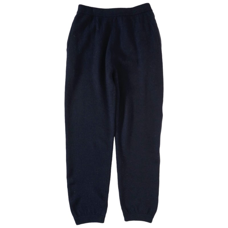 UNIVERSAL PRODUCTS<BR>FELTED MERINO WOOL KNIT PANTS(NAVY)
