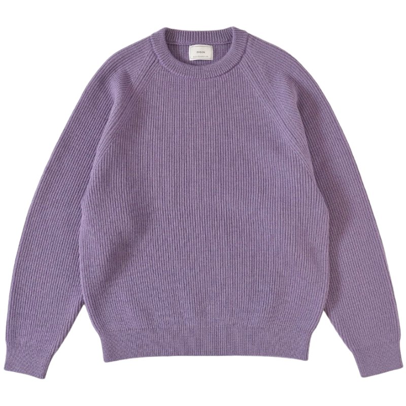 EVCON《エビコン》WOOL LOW GAGE CREW NECK(LILAC)(233-91202) | 公式