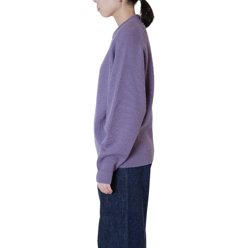 EVCON《エビコン》WOOL LOW GAGE CREW NECK(LILAC)(233-91202) | 公式