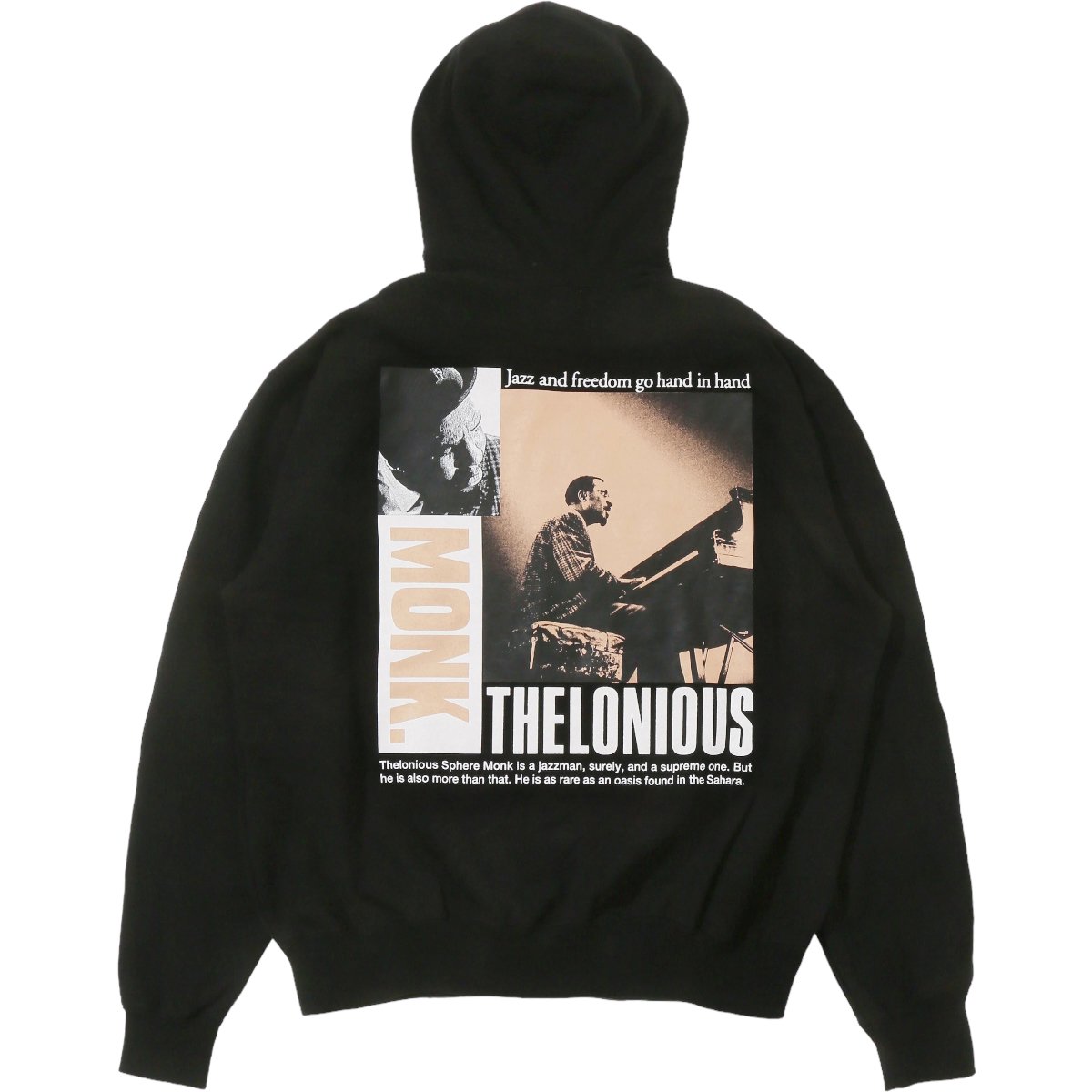 CITY COUNTRY CITY<BR>COTTON HOODIE"THELONIOUS MONK PIANO COMPOSER"