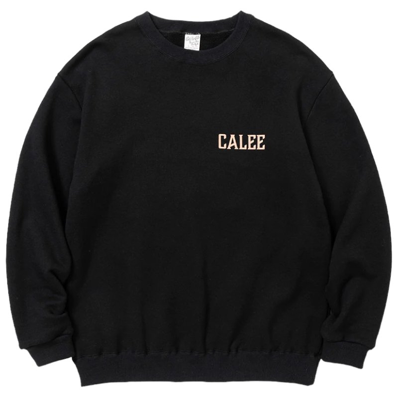 CALEE《キャリー》SYNDICATE RETRO GIRL CREW NECK SWEAT(CL-23AW044 