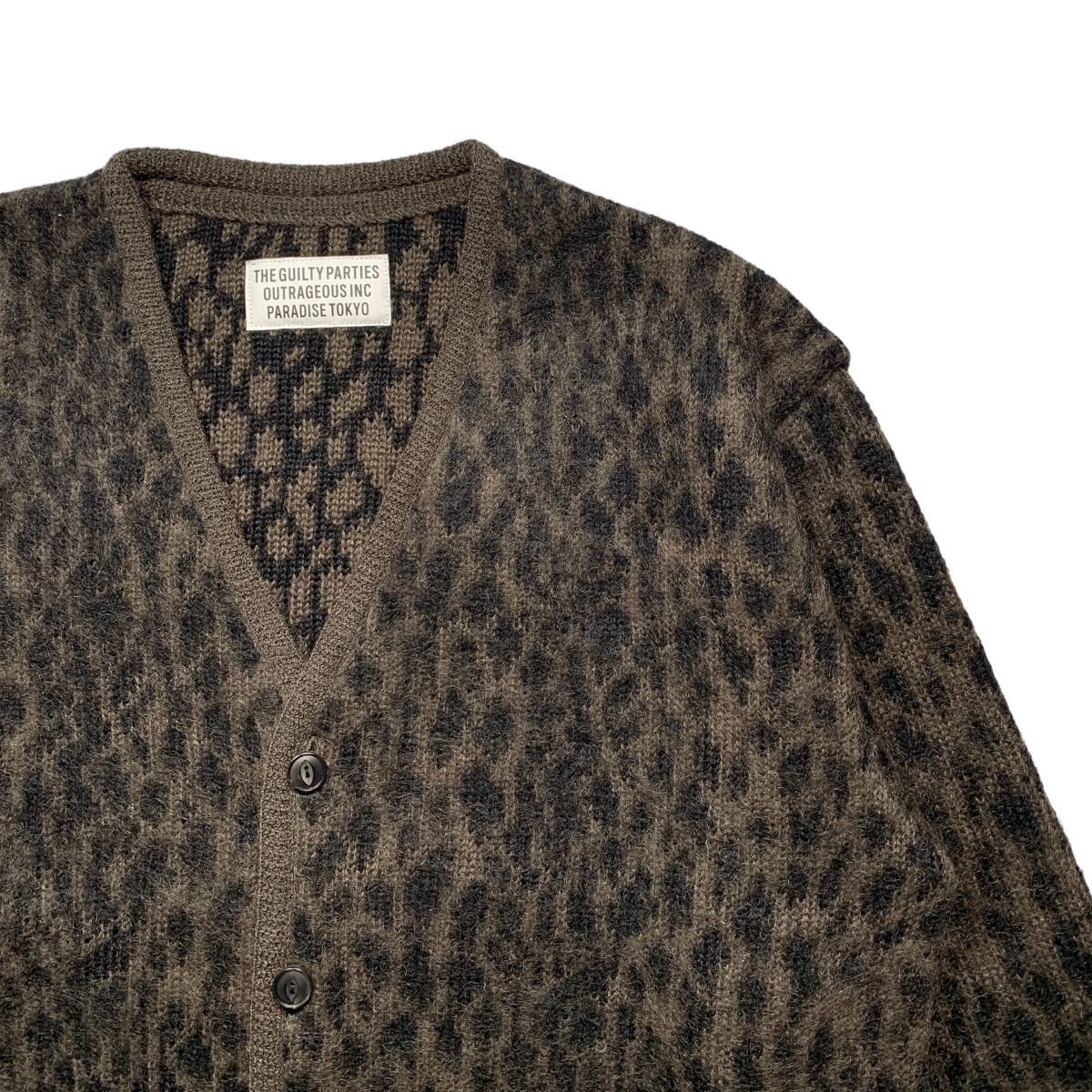 福袋セール】 トップス CARDIGAN KNIT MOHAIR LEOPARD WACKOMARIA トップス -  bestcheerstone.com