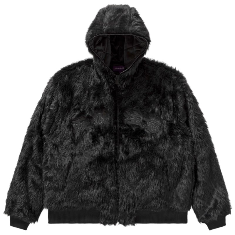 BlackEyePatch<BR>HANDLE WITH CARE HOODED FUR JACKET