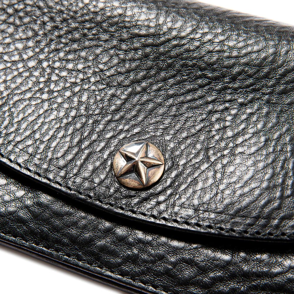 CALEE《キャリー》SILVER STAR CONCHO LEATHER LONG WALLET (CL 