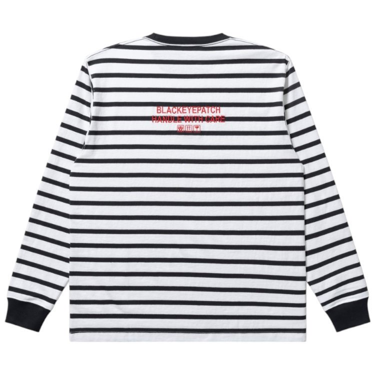 BlackEyePatch《ブラックアイパッチ》| HWC LABEL STRIPED L/S TEE