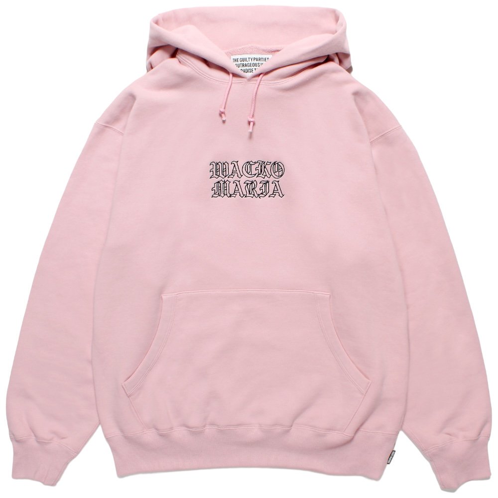WACKOMARIA<BR>MIDDLE WEIGHT PULLOVER HOODED SWEAT SHIRT(TYPE-2)(PINK)
