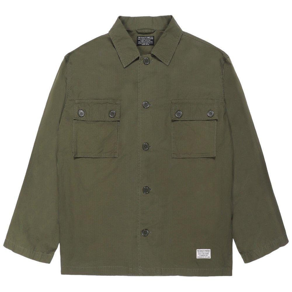 WACKOMARIA《ワコマリア》ARMY SHIRT(TYPE-3)(24SS-WMO-ML11