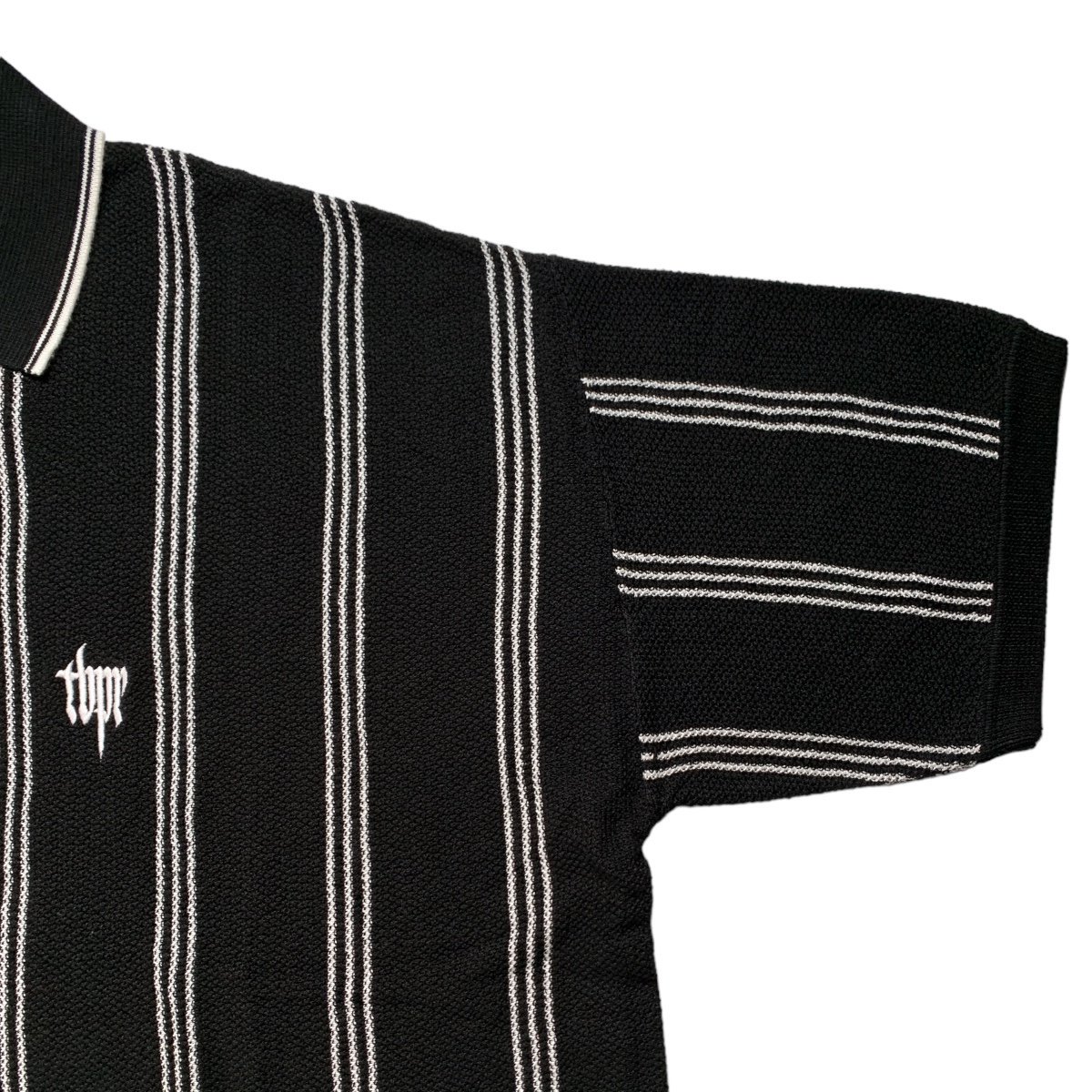 TIGHTBOOTH《タイトブース》TBPR / STRIPE KNIT POLO(SS24-KN03 