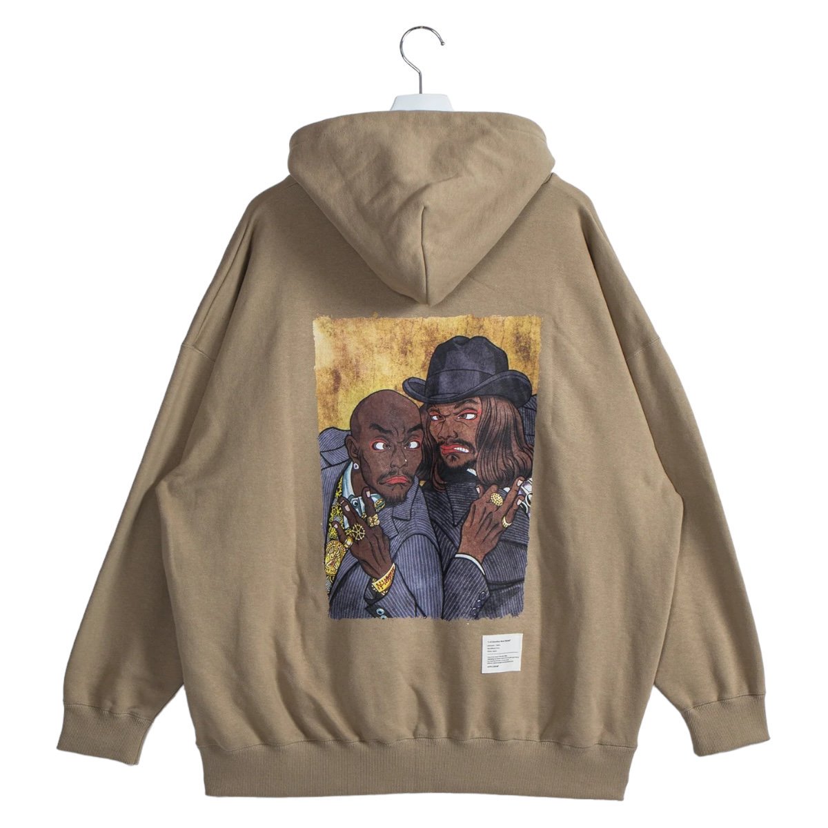 APPLEBUM<BR>"2 OF AMERIKAZ MOST WANTED" SWEAT PARKA(SAND)