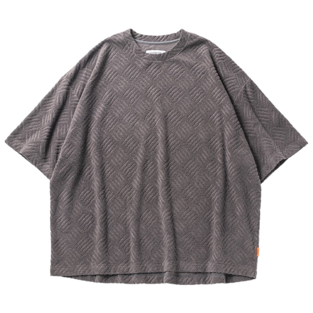 TIGHTBOOTH<BR>TBPR /CHECKER PLATE T-SHIRT(CHARCOAL)