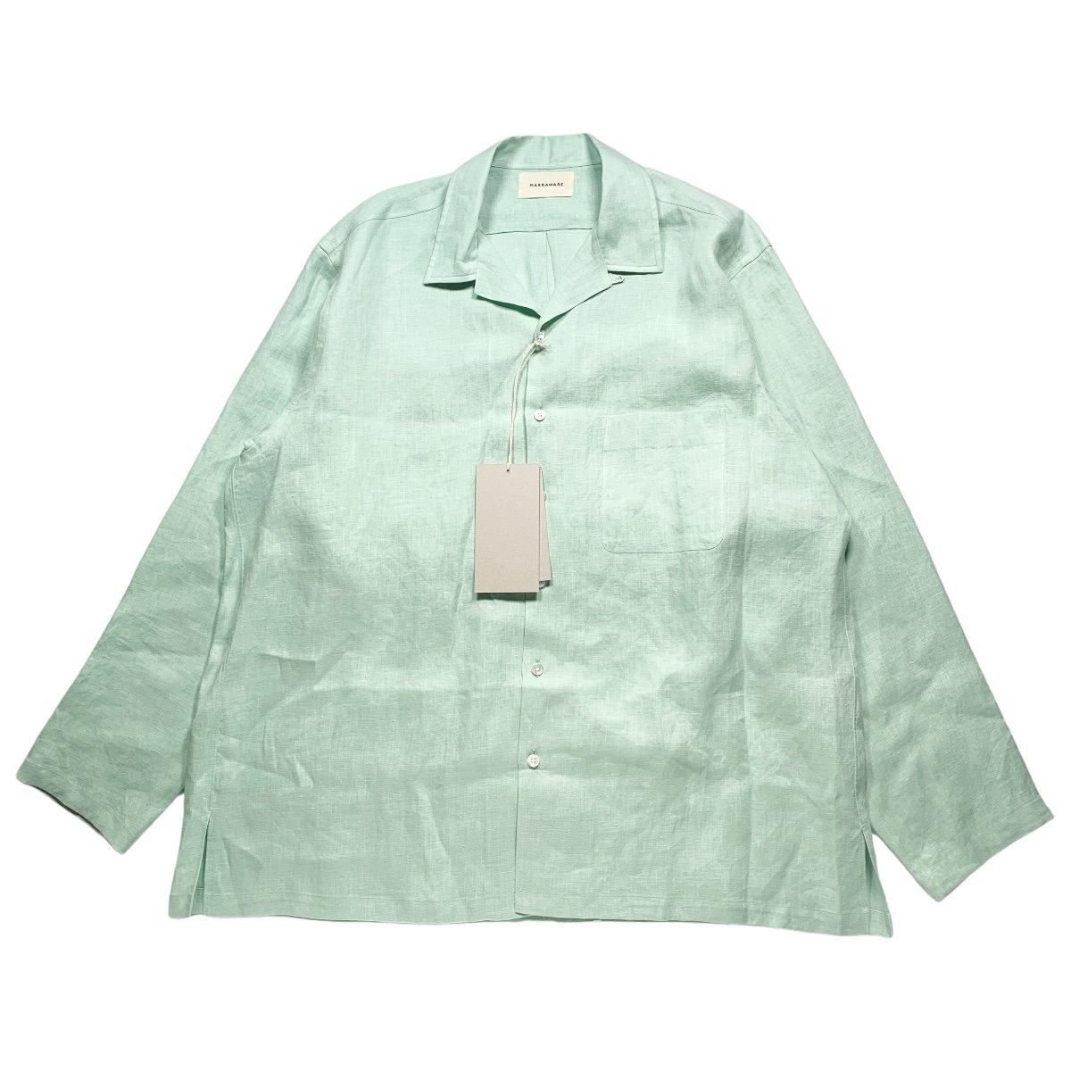 MARKAWARE《マーカウエア》OPEN COLLAR SHIRT L/S - HEMP