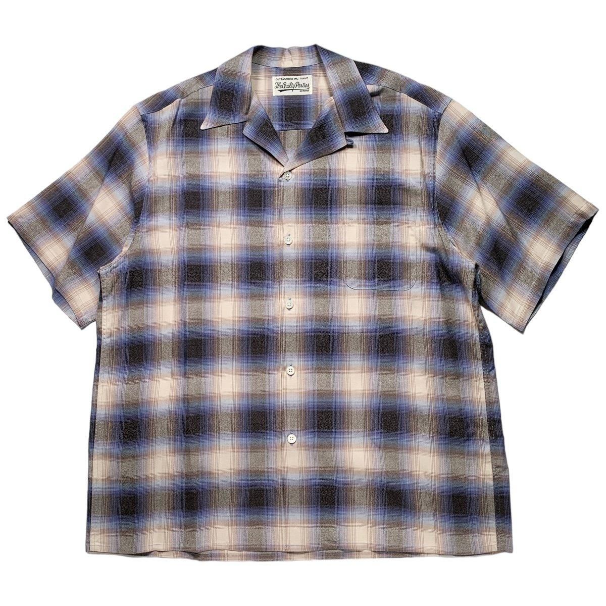 WACKOMARIA《ワコマリア》RAYON OMBRE CHECK SHIRT S/S(24SS-WMS