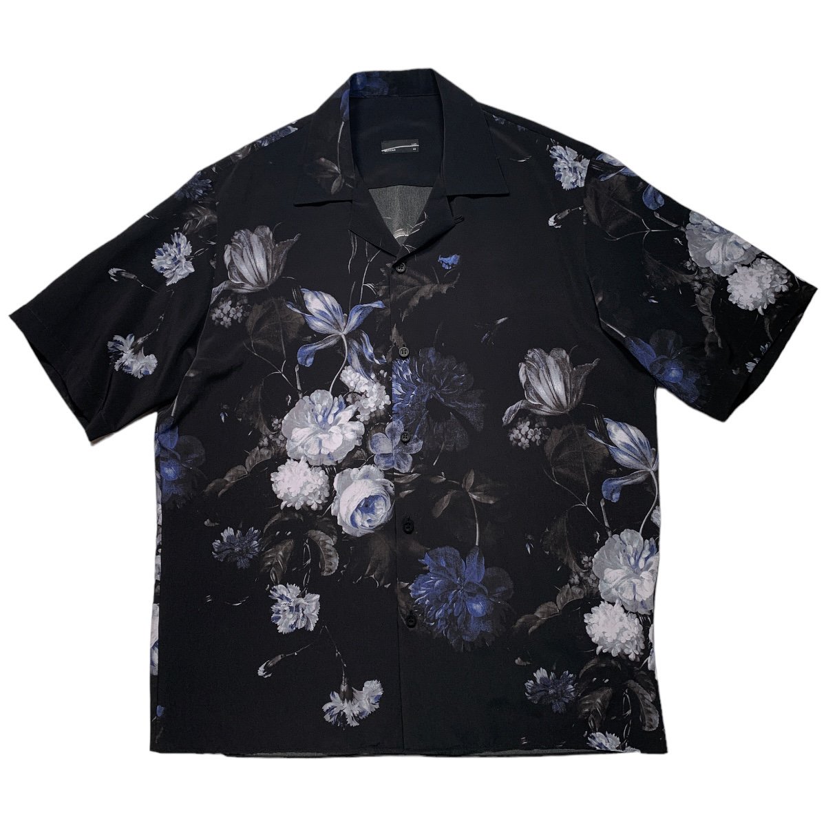 LAD MUSICIAN《ラッドミュージシャン》DECHINE INKJET OIL PAINTING FLOWER SHORT SLEEVE  OPEN COLLAR SHIRT(2324-126) | 公式通販 | BlackSheep【ブラックシープ】Official Online  Store