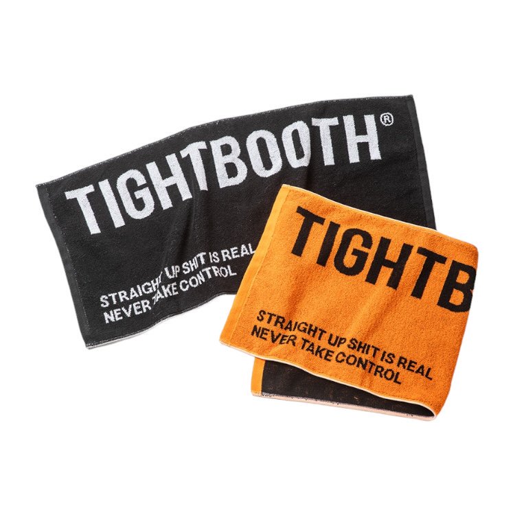 TIGHTBOOTH<BR>TBPR / LABEL LOGO FACE TOWEL
