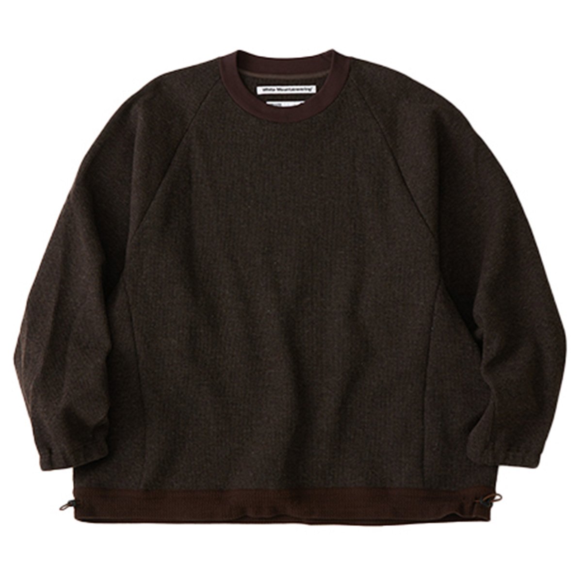White Mountaineering<BR>RAGLAN PULLOVER(BROWN)