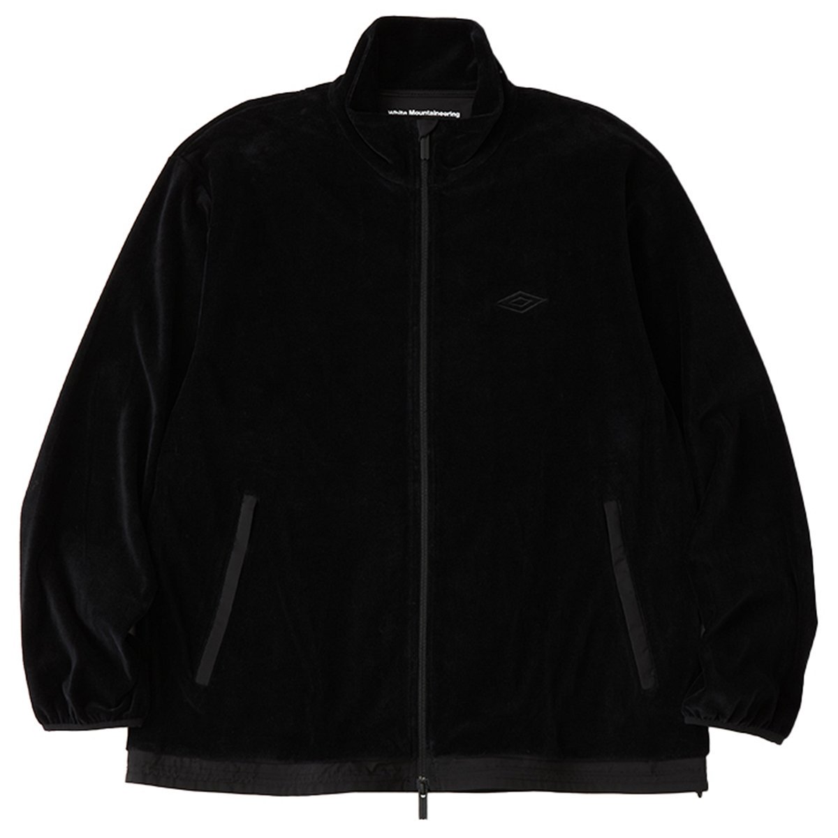 White Mountaineering<BR>WMUMBRO VELOUR BLOUSON(BLACK)