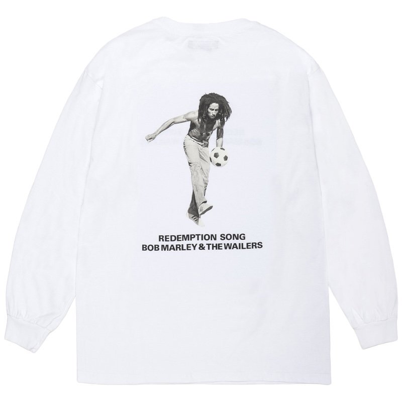 WACKOMARIA<BR>BOB MARLEY / CREW NECK LONG SLEEVE T-SHIRT(TYPE-4)(WHITE)