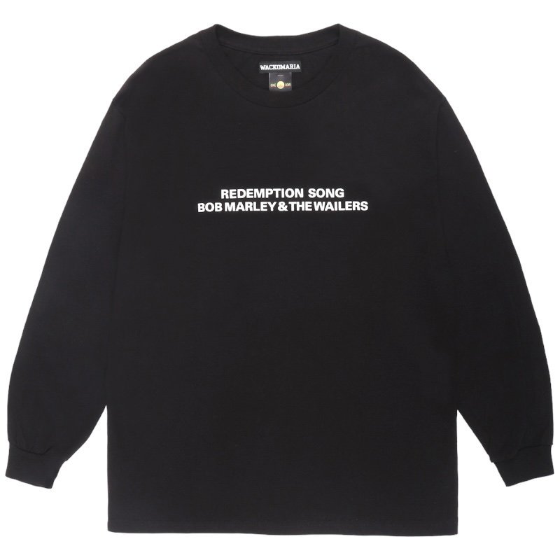 WACKOMARIA<BR>BOB MARLEY / CREW NECK LONG SLEEVE T-SHIRT(TYPE-4)(BLACK)