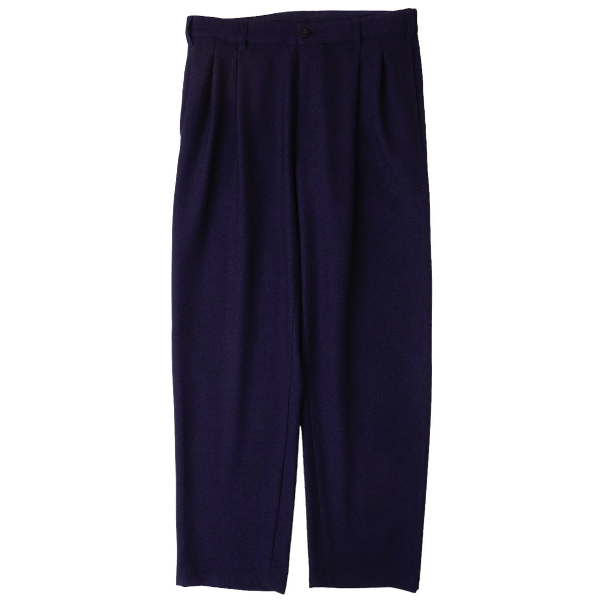 EVCON<BR>2TUCK EASY TROUSERS(NAVY)