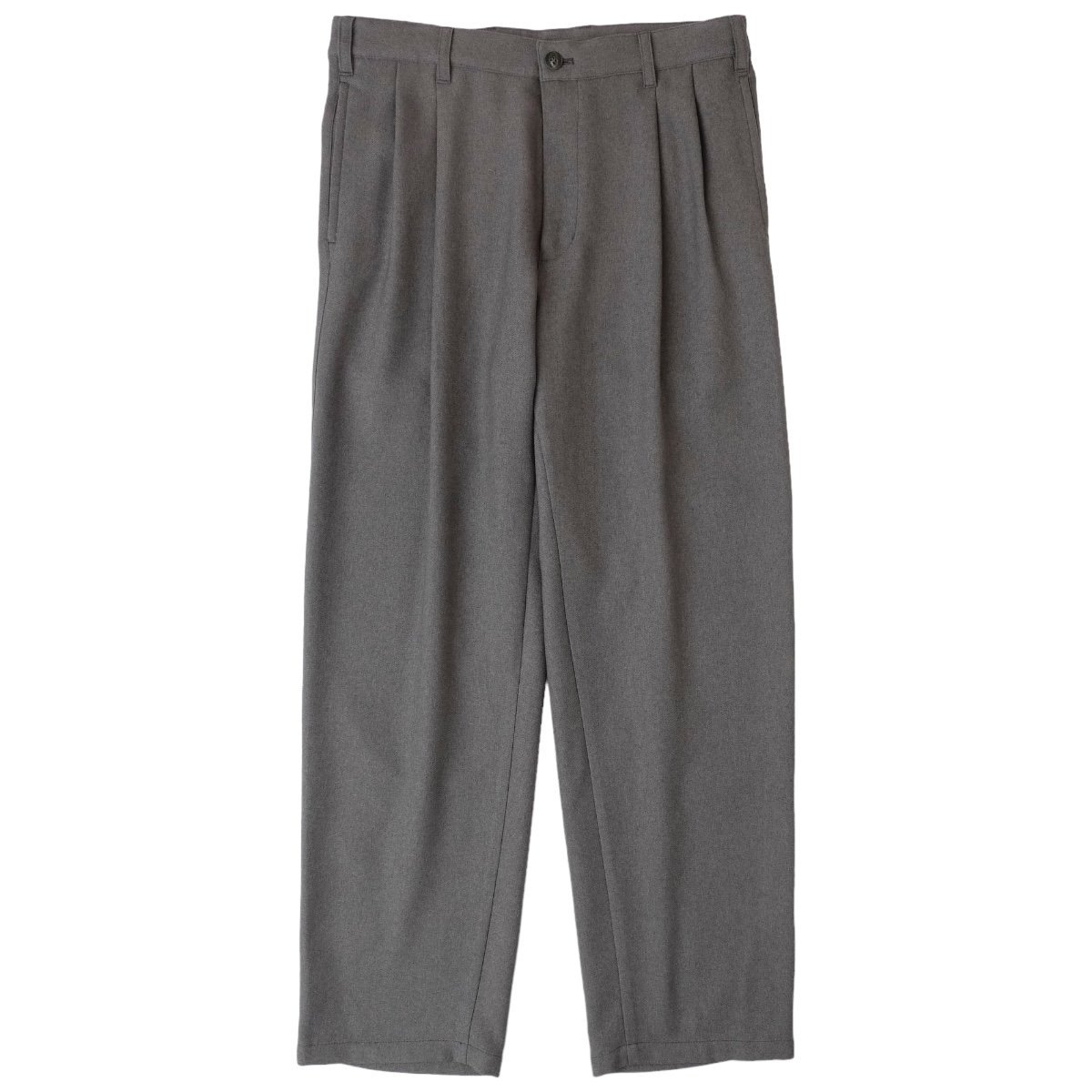 EVCON<BR>2TUCK EASY TROUSERS(GRAY)