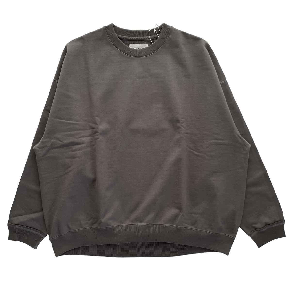 MARKAWARE <BR> HUGE SWEAT - ORGANIC COTTON HEAVY FLEECE -(GRAYGE)