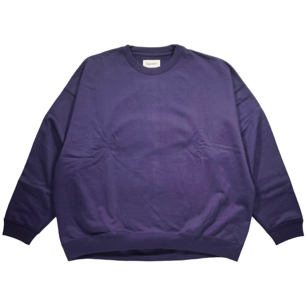 MARKAWARE <BR> HUGE SWEAT - ORGANIC COTTON HEAVY FLEECE -(PURPLE)