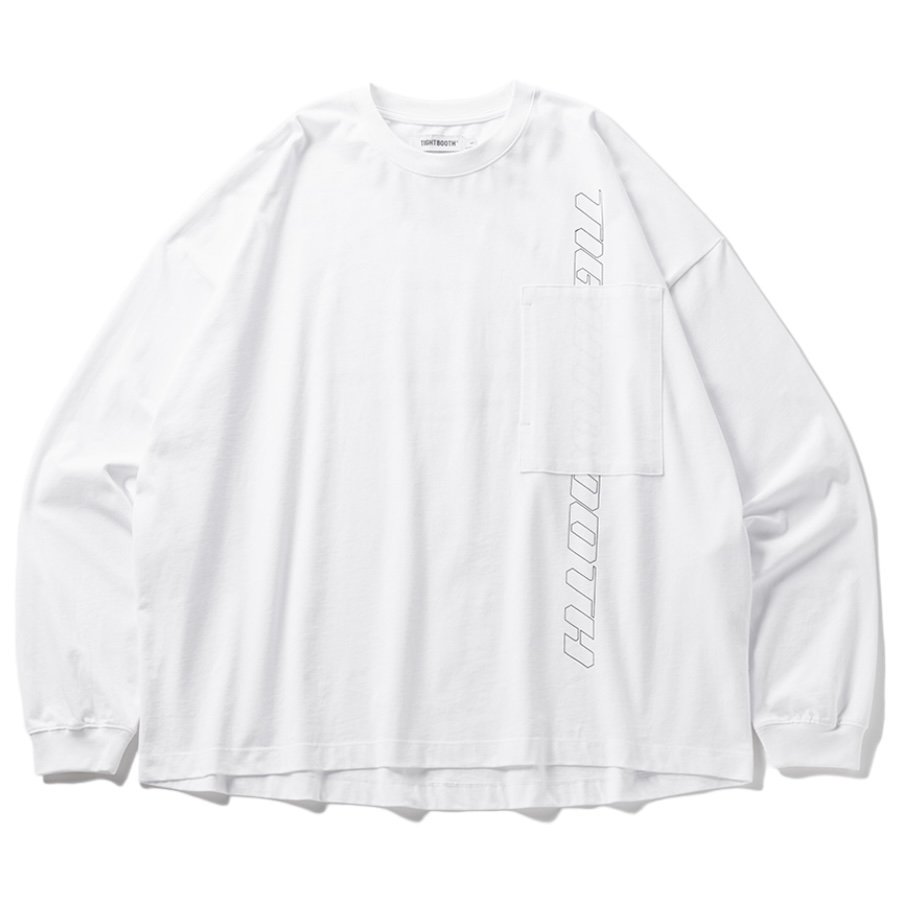 TIGHTBOOTH<BR>TBPR /STRAIGHT UP L/S T-SHIRT(WHITE)