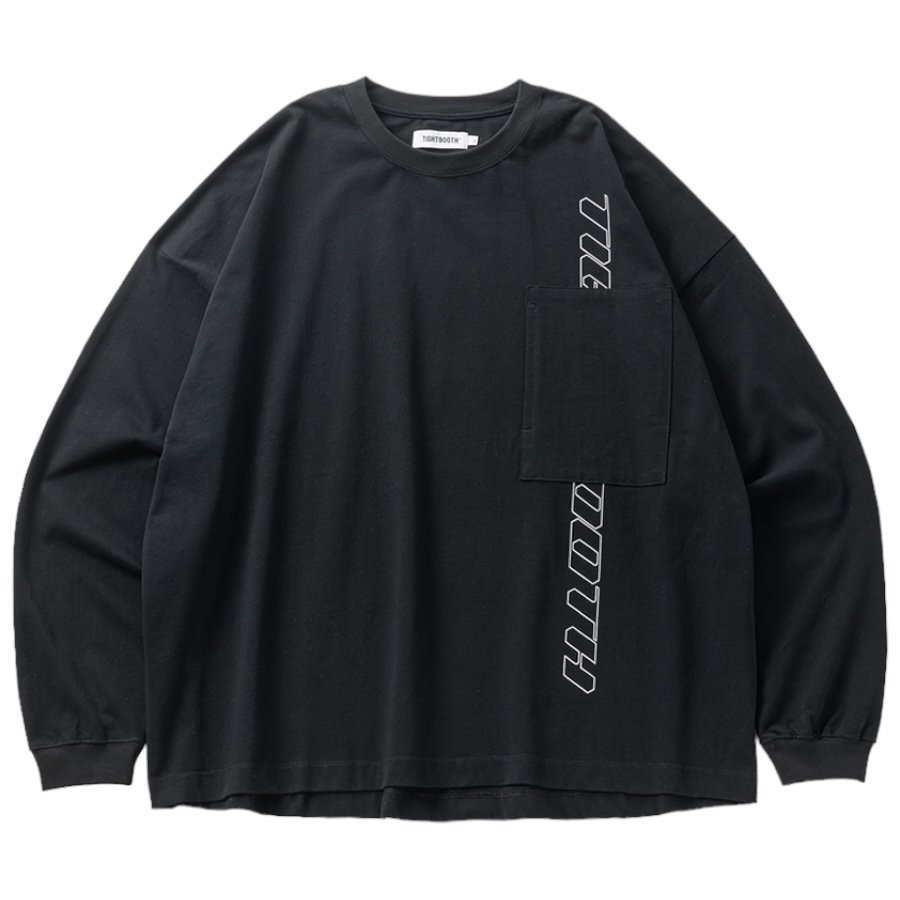 TIGHTBOOTH<BR>TBPR /STRAIGHT UP L/S T-SHIRT(BLACK)