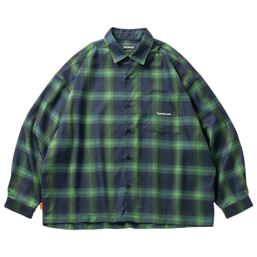 TIGHTBOOTH<BR>TBPR /OMBRE L/S SHIRT(GREEN)