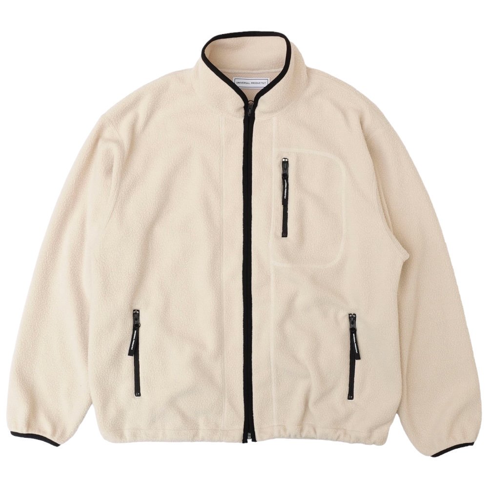 UNIVERSAL PRODUCTS<BR>POLATEC FLEECE JACKET(ECRU)