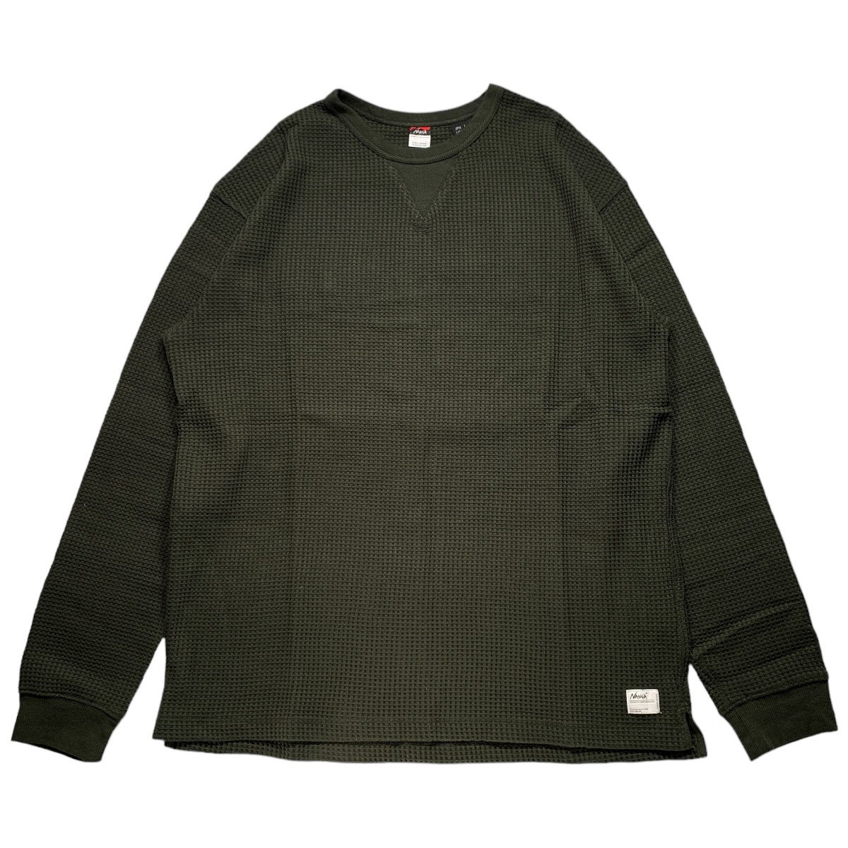 NANGA<BR>ECO HYBRID WAFFLE L/S TEE(KHAKI)