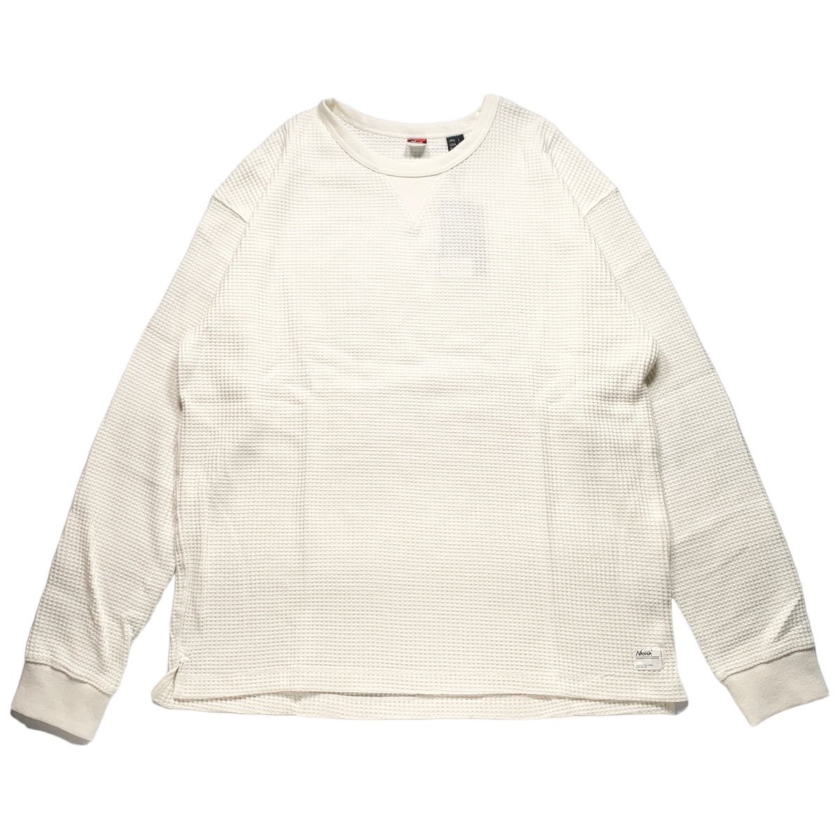 NANGA<BR>ECO HYBRID WAFFLE L/S TEE(WHITE)